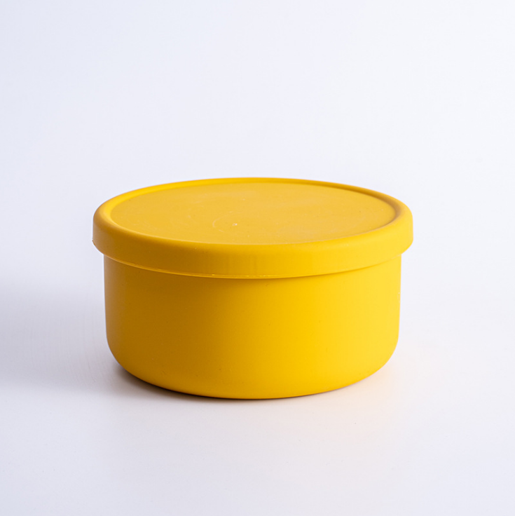 Set of 2 Silicone Containers - Yellow - trus.