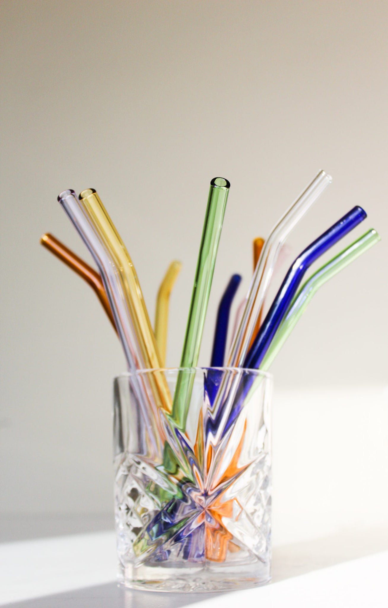 Coloured Pastel Glass Straws Sustainable 2